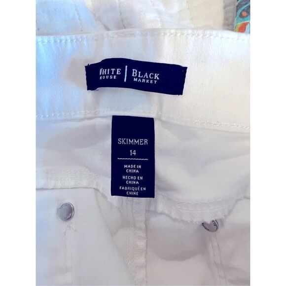 WHBM White Skimmer Pants size 14 - Picture 5 of 11